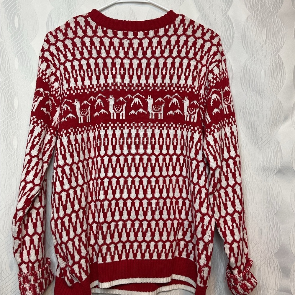 Blizzard Bay llama christmas sweater med - Picture 8 of 9